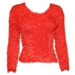 Red Hatters Selections - Popcorn - Gourmet Coin Fishscale Long Sleeve Red