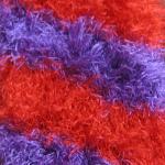Red Hatters Selections - Magic Scarf - Red Purple Stripe