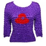 Red Hatters Selections - Three Quarter Sleeve Red Hat Applique