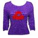 Three Quarter Sleeve Red Hat Applique Three Quarter Sleeve Red Hat Applique