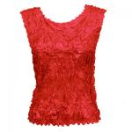 Red Hatters Selections - Solid Origami Sleeveless Red