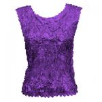 Red Hatters Selections - Solid Origami Sleeveless Purple