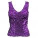 Popcorn - Gourmet Coin Fishscale Tank Top Purple