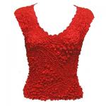 Red Hatters Selections - Popcorn - Pinpoint Sleeveless Red