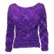 Popcorn - Long Sleeve Diamond Design Violet
