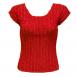 Cap Sleeve Magic Crush Silky Touch Red