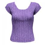 Red Hatters Selections - Cap Sleeve Magic Crush Silky Touch Purple