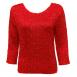 Three Quarter Magic Crush Silky Touch Red
