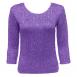 Three Quarter Magic Crush Silky Touch Purple