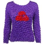 Red Hatters Selections - Popcorn - Gourmet Long Sleeve Red Hat Applique