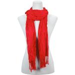 Red Hatters Selections - Scarf - Cotton/Silk Blend 100 - Red