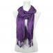 Scarf - Cotton/Silk Blend 100 - Purple