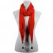 Scarf - Hanging Teardrop Fob Pendant - Red Scarf - Hanging Teardrop Fob Pendant - Red