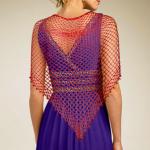 Selecciones nuevas rojas  ampliadas de los Hatters - Beaded Triangle - Red