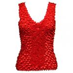 Selecciones nuevas rojas  ampliadas de los Hatters - Popcorn - Gourmet Coin Fishscale Tank Top Scarlet