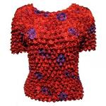 Red Hatters Selections - Popcorn - Gourmet Short Sleeve Red Garden