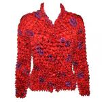 Red Hatters Selections - Popcorn - Gourmet Cardigan Red Garden