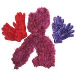 Red Hatters Selections - Boxed Gift Set -Magic Scarf with 2 Pair of Gloves
