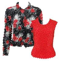 Gift Sets - Gourmet Cardigan/Sleeveless - Spray of Roses - Red