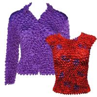 Gift Sets - Gourmet Cardigan/Sleeveless - Purple - Red Garden