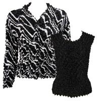 Gift Sets - Gourmet Cardigan/Sleeveless - Ribbon Black-White - Black