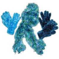 Gift Sets - Magic Scarf / Two Gloves - Multi Blues
