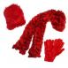 Multi Lava Scarf with Red Hat and Gloves