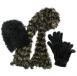 Multi Black-Gold-Brown with Black Hat and Gloves Multi Black-Gold-Brown with Black Hat and Gloves