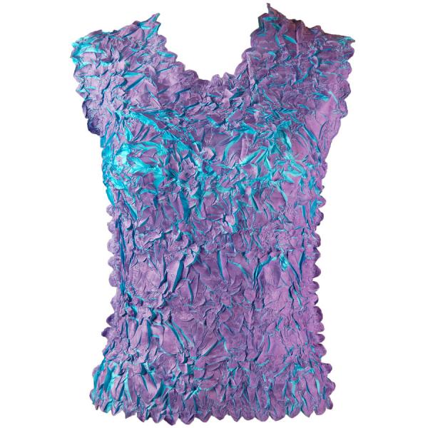 Wholesale 647 - Sleeveless Origami Tops Orchid - Aqua - One Size Fits Most