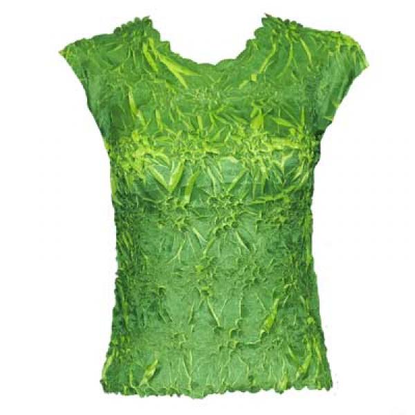 Wholesale 647 - Sleeveless Origami Tops Emerald - Lime - One Size Fits Most