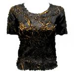 Camisa de manga corta de Origami - Black - Taupe