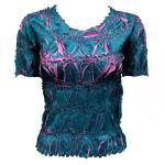 Camisa de manga corta de Origami - Teal - Flamingo