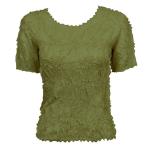 Camisa de manga corta de Origami - Solid Olive
