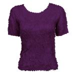 Camisa de manga corta de Origami - Solid Eggplant