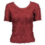 Camisa de manga corta de Origami - Solid Cranberry