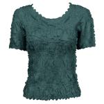 Camisa de manga corta de Origami - Solid Teal