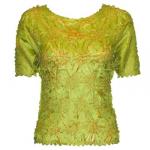 Camisa de manga corta de Origami - Green Apple - Gold