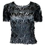 Camisa de manga corta de Origami - Black - White