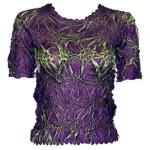 Camisa de manga corta de Origami - Plum - Spring Green
