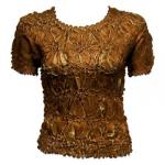 Camisa de manga corta de Origami - Chocolate - Taupe