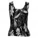 Floral - White on Black
