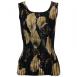 Black with Gold Leaves