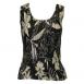 Floral - Ivory on Black