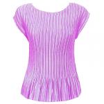 Satin Mini Pleats - Cap Sleeve - Solid Light Orchid