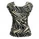 Satin Block Print Black-Ivory