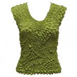 Pinpoint Popcorn - Sleeveless - Leaf Green