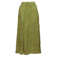 Skirts - Long Cotton Broomstick Solids - Broomstick with Pocket - Olive