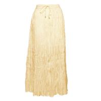 Skirts - Long Cotton Broomstick with Pocket - Solid Ivory Creme