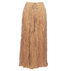 Skirts - Long Cotton Broomstick with Pocket 503 Solid Light Brown - 