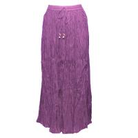 Skirts - Long Cotton Broomstick with Pocket - Solid Dark Lilac